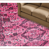 Ultra Soft Area Rug, Non Slip, Stain Resistant, Washable Area Rugs for Living Room, Bedroom, Feminine Soft Animal Motif(Pink)