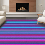 Artistic Striped Amorphous Design(Blue)