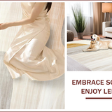 Ultra Soft Area Rug, Non Slip, Stain Resistant, Washable Area Rugs for Living Room, Bedroom, Luxurious Soft Sand Textures(Beige)