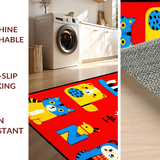 Colorful Geometric Shape Arrangement(Red)