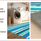 Ultra Soft Area Rug, Non Slip, Stain Resistant, Washable Area Rugs for Living Room, Bedroom, Modern Round Shag Fluffy(Blue)