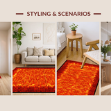 Contemporary Hot Lava Composition(Red)