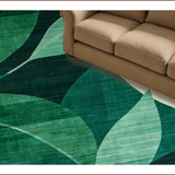 Ultra Soft Area Rug, Non Slip, Stain Resistant, Washable Area Rugs for Living Room, Bedroom, Stylish Modern Organic Aesthetic(Green)