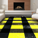 Ultra Soft Area Rug, Non Slip, Stain Resistant, Washable Area Rugs for Living Room, Bedroom, Cozy Monochrome Country Aesthetic(Yellow)