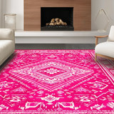 Bold Graphic Statement Door Mat(Pink)