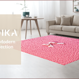 Ultra Soft Area Rug, Non Slip, Stain Resistant, Washable Area Rugs for Living Room, Bedroom, Aesthetic Pastel Pink Bath Mat with Non-Slip Design(Pink)