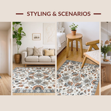 Elegant Distressed Diamond Design(Beige)