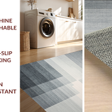 Ultra Soft Area Rug, Non Slip, Stain Resistant, Washable Area Rugs for Living Room, Bedroom, Premium Fade-Effect Rug With Slip-Resistant Backing For Kitchen Decor(Gray)