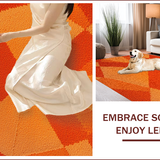 Ultra Soft Area Rug, Non Slip, Stain Resistant, Washable Area Rugs for Living Room, Bedroom, Modern Abstract Geometric Non-Slip Living Room(Orange)