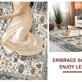 Eclectic Floral Medallion Design(Ivory)