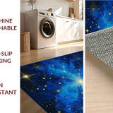 Ultra Soft Area Rug, Non Slip, Stain Resistant, Washable Area Rugs for Living Room, Bedroom, Mystical Sky-Themed Elegance(Blue)