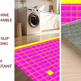Ultra Soft Area Rug, Non Slip, Stain Resistant, Washable Area Rugs for Living Room, Bedroom, Expressive Colorful Design Motif(Pink)