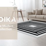 Luxe Optical Depth Illusion Motif(Black)