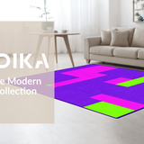 Ultra Soft Area Rug, Non Slip, Stain Resistant, Washable Area Rugs for Living Room, Bedroom, Energetic Number-Centric Decorative Theme(Purple)