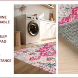 Chic Distressed Abstract Motif(Pink)