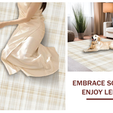 Classic Tailored Gingham Visual Appeal(Beige)