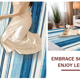 Contemporary Lattice Blue Hues(Blue)