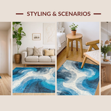 Chic Multi Tonal Textural Design(Blue)