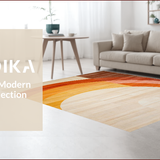 Ultra Soft Area Rug, Non Slip, Stain Resistant, Washable Area Rugs for Living Room, Bedroom, Modern Minimalist Colorful Arrangement(Beige)