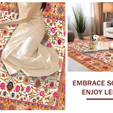 Whimsical Orange Floral Aesthetic(Ivory)