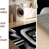 Eye catching Fluffy Checkerboard(Gray)