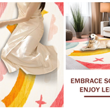 Joyful Multi Hued Geometric Theme(Pink)