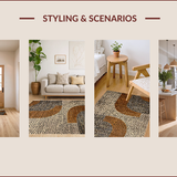 Ultra Soft Area Rug, Non Slip, Stain Resistant, Washable Area Rugs for Living Room, Bedroom, Chic Contemporary Cheetah Motif(Beige)