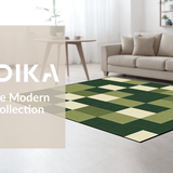 Luxurious Fuzzy Trellis Design(Green)