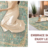 Elegant Sage Green Trellis Design(Blue)