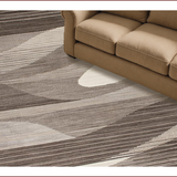 Ultra Soft Area Rug, Non Slip, Stain Resistant, Washable Area Rugs for Living Room, Bedroom, Contemporary Abstract Swirl Aesthetic(Gray)
