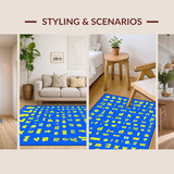 Ultra Soft Area Rug, Non Slip, Stain Resistant, Washable Area Rugs for Living Room, Bedroom, Soft Plush Toddler Engagement Mat(Blue)