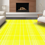 Ultra Soft Area Rug, Non Slip, Stain Resistant, Washable Area Rugs for Living Room, Bedroom, Vibrant Shaggy Geometric Motif(Yellow)