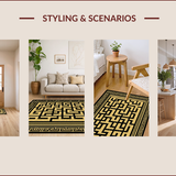 Luxurious Geometric Black and Gold(Gold)