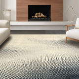 Ultra Soft Area Rug, Non Slip, Stain Resistant, Washable Area Rugs for Living Room, Bedroom, Striking Charcoal Animal Design(Beige)