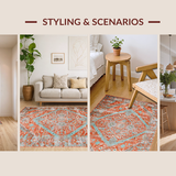 Contemporary Vibrant Floral Design(Red)