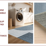 Ultra Soft Area Rug, Non Slip, Stain Resistant, Washable Area Rugs for Living Room, Bedroom, Contemporary Grey Abstract Living Room Stain-Resistant Rug(Gray)