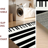 Ultra Soft Area Rug, Non Slip, Stain Resistant, Washable Area Rugs for Living Room, Bedroom, Rustic Luxurious Animal Inspiration(Black)