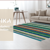Ultra Soft Area Rug, Non Slip, Stain Resistant, Washable Area Rugs for Living Room, Bedroom, Rustic Autumn Half Circle Entryway Jute Rug(Blue)