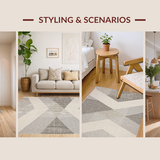 Luxurious Shag Texture Minimalist Appeal(Gray)