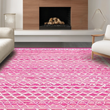 Charming Lighthearted Curvy Design(Pink)