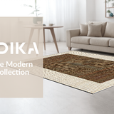 Ultra Soft Area Rug, Non Slip, Stain Resistant, Washable Area Rugs for Living Room, Bedroom, Trendy Contemporary Cow Design(Beige)