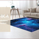 Ultra Soft Area Rug, Non Slip, Stain Resistant, Washable Area Rugs for Living Room, Bedroom, Trendy Moon Bedroom Area Rug for Modern Decor(Blue)