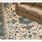 Ultra Soft Area Rug, Non Slip, Stain Resistant, Washable Area Rugs for Living Room, Bedroom, Rustic Earthy Floral Aesthetic(Beige)