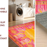 Vibrant Abstract Sunburst Aesthetic(Pink)