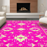 Playful Rustic Textured Welcome Mat(Pink)