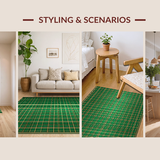 Contemporary Fluid Wave Motif(Green)