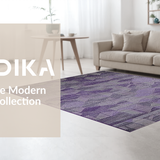 Ultra Soft Area Rug, Non Slip, Stain Resistant, Washable Area Rugs for Living Room, Bedroom, Vibrant Coastal Floral Touch(Purple)