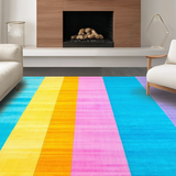 Charming Colorful Striped Visual Delight(Blue)