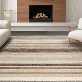 Ultra Soft Area Rug, Non Slip, Stain Resistant, Washable Area Rugs for Living Room, Bedroom, Timeless Classic Distressed Elements(Beige)