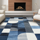 Refined Contemporary Circular Elements(Blue)